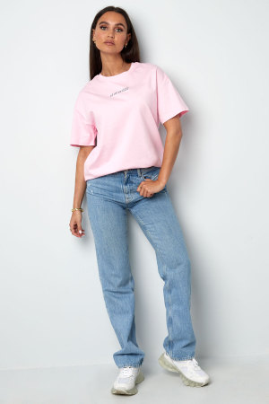 Coton T-Shirt Femme Oversized Logo Brodé h5 Image2