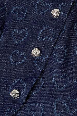 Coton Haut Sans Manches Femme Motif Cœur Fermeture À Boutons h5 Image9