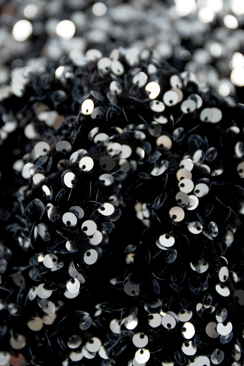Polyester Paillettes Femme Top À Une Épaule Sans Manches Effet Brillant h5Image5