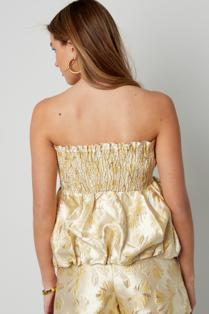 Top Sans Manches En Mélange De Soie Peplum Printemps/Été h5 Image6