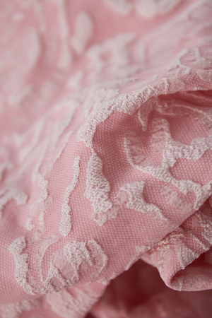 Tissu En Fibre De Polyester Tissée Haut Femme À Épaule Unique Imprimé Floral Élégant h5 Image11