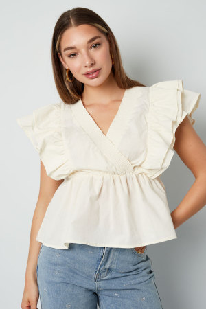 Blouse Sans Manches Tissée Élégante Bordure Frangée Couleur Unie Printemps/Été h5 Image9