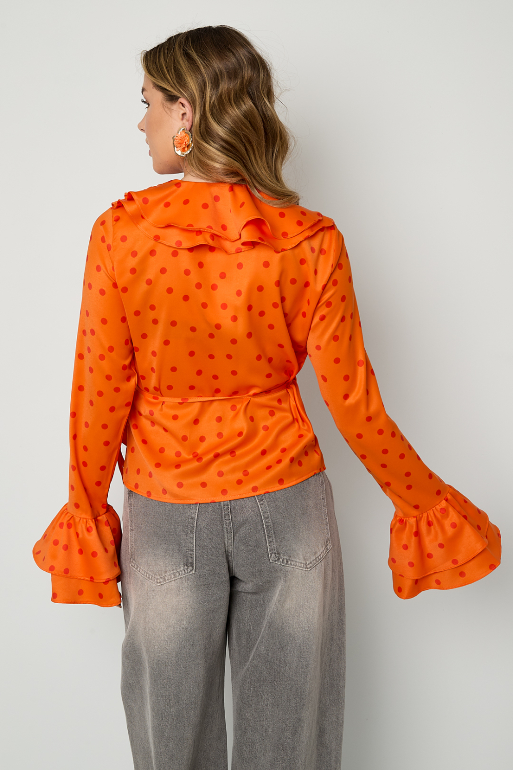 Blouse À Volants À Pois Image6