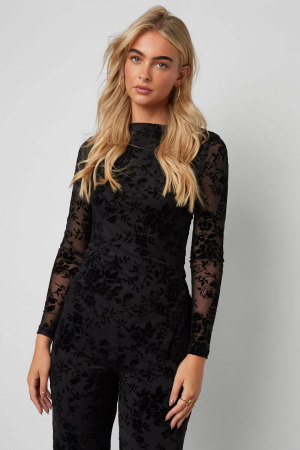 Top En Maille À Imprimé Floral En Daim – Conçu Pour Être Assorti h5 Image7