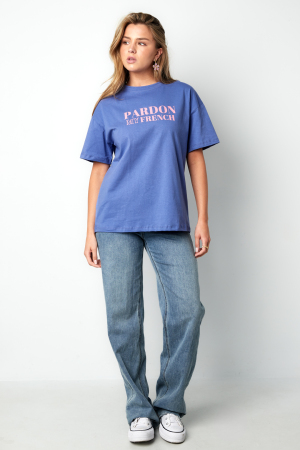 Cotton T-Shirt Femme Casual Letters h5 Image5