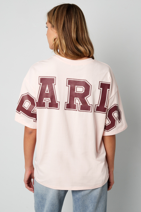 Cotton T-shirt Femme Casual Letters
