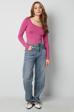 Polyester Femme Body À Manches Longues Haute Élasticité Taille Cintrée h5 Image3