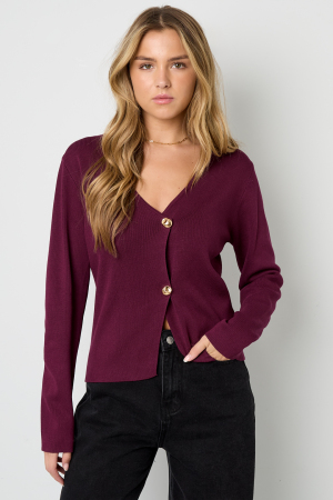 Viscose Tricotée Cardigan Femme Casual Couleur Unie Automne/Hiver h5 Image4