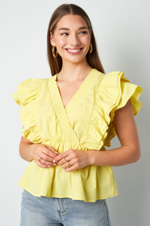 Blouse Sans Manches Tissée Élégante Bordure Frangée Couleur Unie Printemps/Été h5 Image5