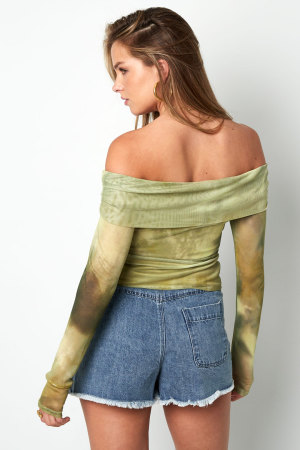 Tissu Polyester Femme Haut Manches Longues Élégant Couleur Unie Printemps/Été h5 Image6