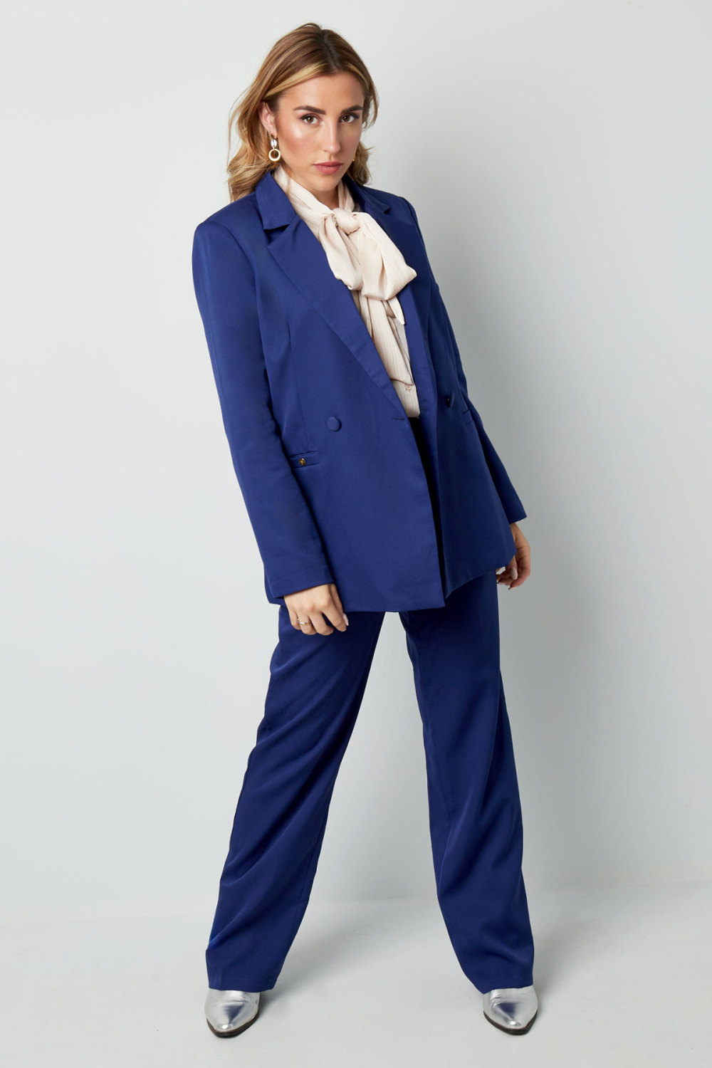 Pantalon Basique Uni Rose Saumon S h5Image3