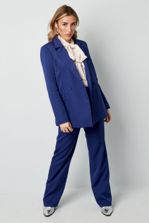 Pantalon Basique Uni Rose Saumon S h5 Image3