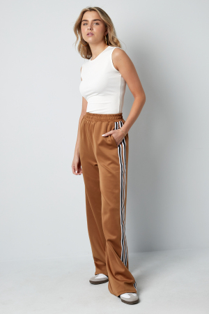 Pantalon Droit Femme Tissé Sportif Couleur Unie h5 Image10