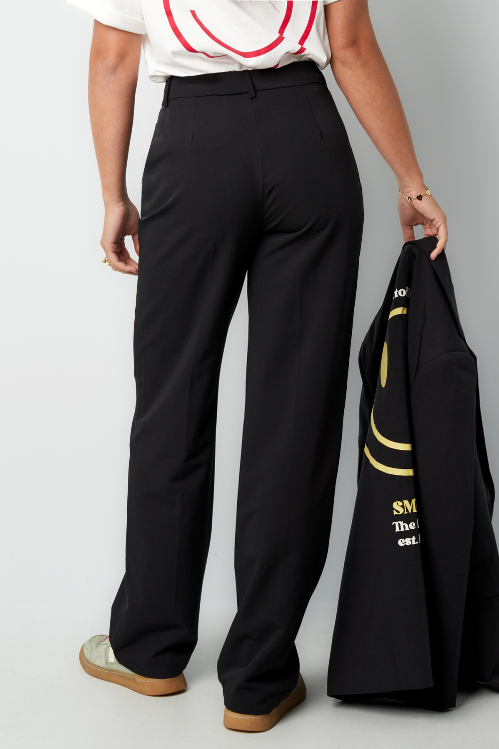 Pantalon Droit Femme Tissé Couleur Unie All Fit h5Image10