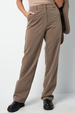 Pantalon Droit Femme Tissé Couleur Unie All Fit h5 Image3