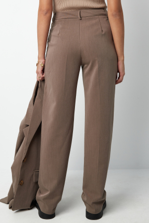 Pantalon Droit Femme Tissé Couleur Unie All Fit h5 Image7