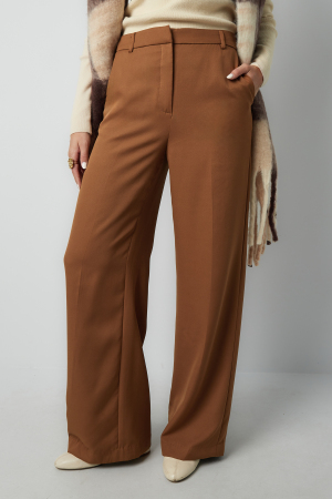 Pantalon Droit Femme Tissé Casual Couleur Unie h5 Image6