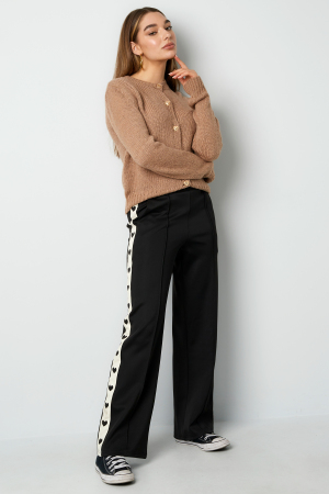 Pantalon Droit Femme Tissé Sporty Motif Cœur h5 Image5
