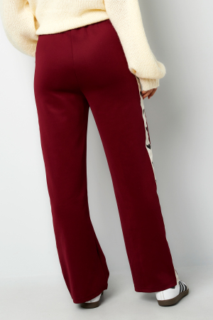 Pantalon Droit Femme Tissé Sporty Motif Cœur h5 Image10