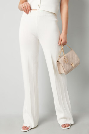 Viscose Femme Pantalon Large Confortable Couleur Unie h5 Image4