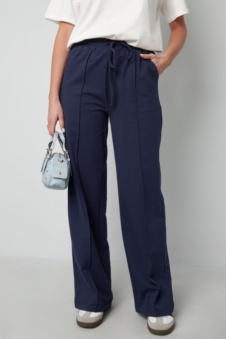 Coton Pantalons larges Femme Ceinture à cordon confortable