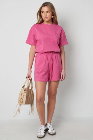 Coton Femmes Shorts Décontractés Cordon Élastique À La Taille h5 Image4
