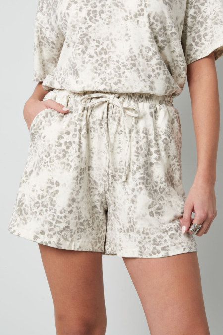Coton Shorts Femme Cordon Élastique à la Taille