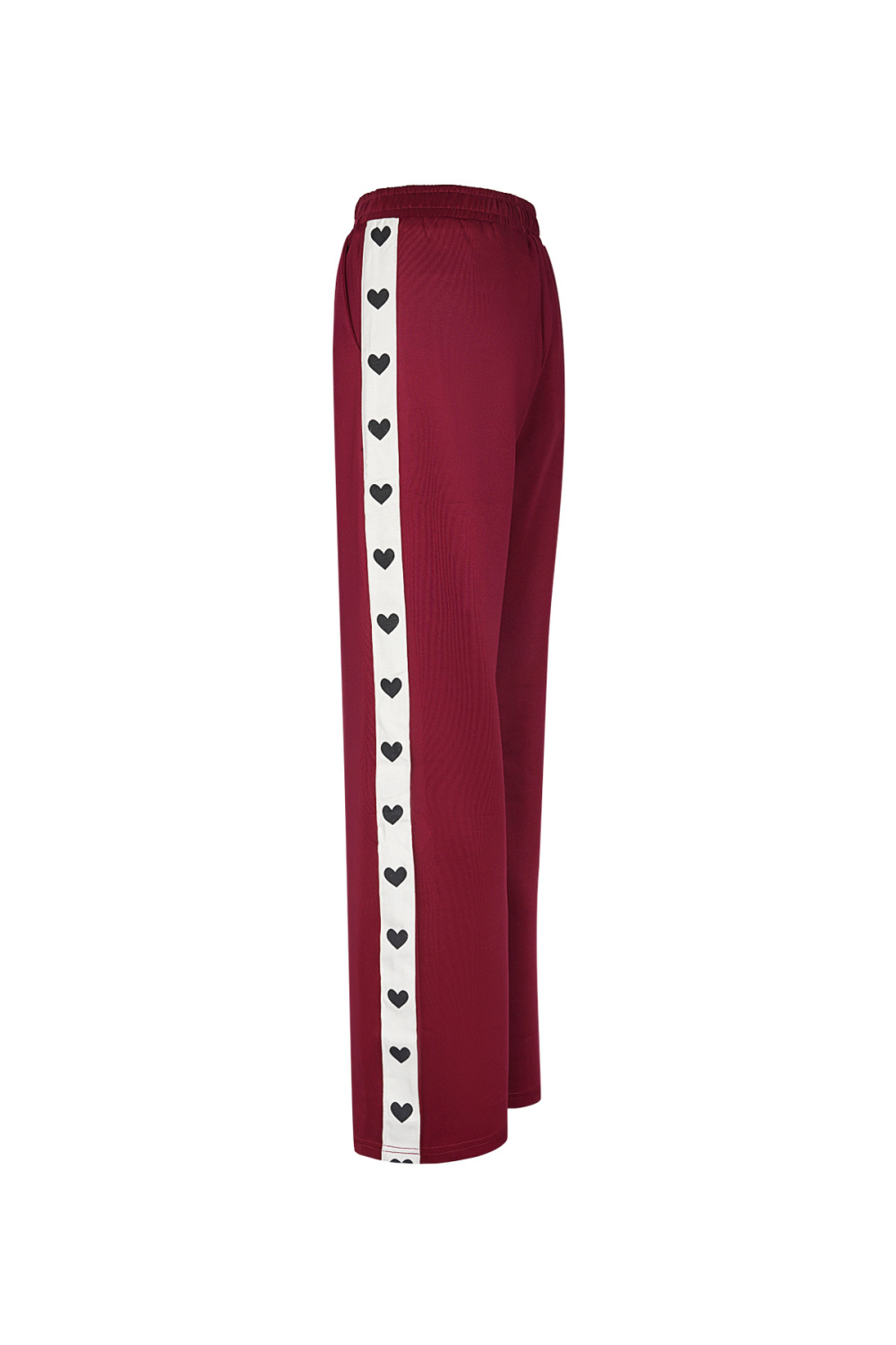 Pantalon Droit Femme Tissé Sporty Motif Cœur Image11