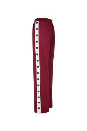 Pantalon Droit Femme Tissé Sporty Motif Cœur h5 Image11