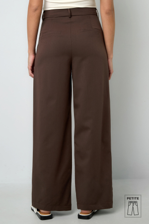 Tissu Polyester Fibre Femme Pantalon Droit Casual Automne/Hiver h5 Image13