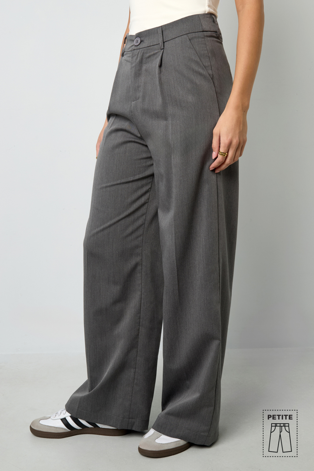 Tissu Polyester Fibre Femme Pantalon Droit Casual Automne/Hiver Image7