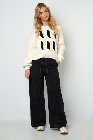 Coton Tissé Pantalon Large Femme Style Sportif Couleur Unie h5 Image7