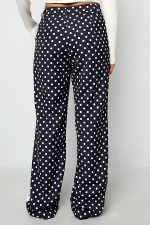 Tissu Polyester Fibre Femmes Pantalons Droits Élégants Points h5 Image9