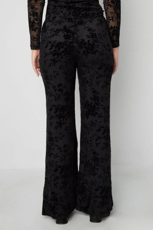 Pantalon En Résille À Imprimé Floral En Daim – Conçu Pour Être Assorti h5 Image5