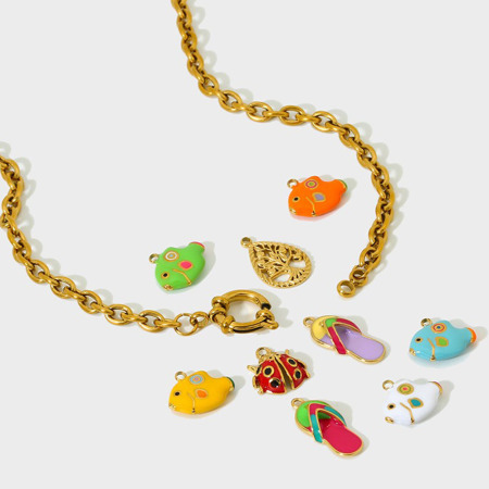 Pendentif DIY Goutte d'huile colorée