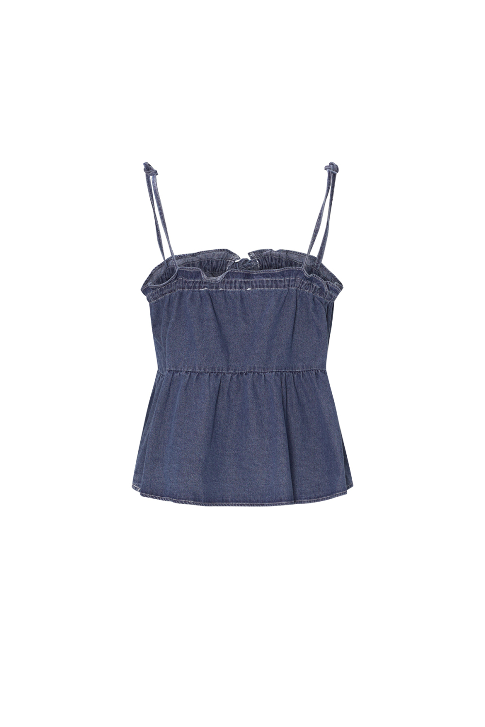 Coton Tissé Femme Haut Décontracté Printemps/Été Couleur Unie h5Image3