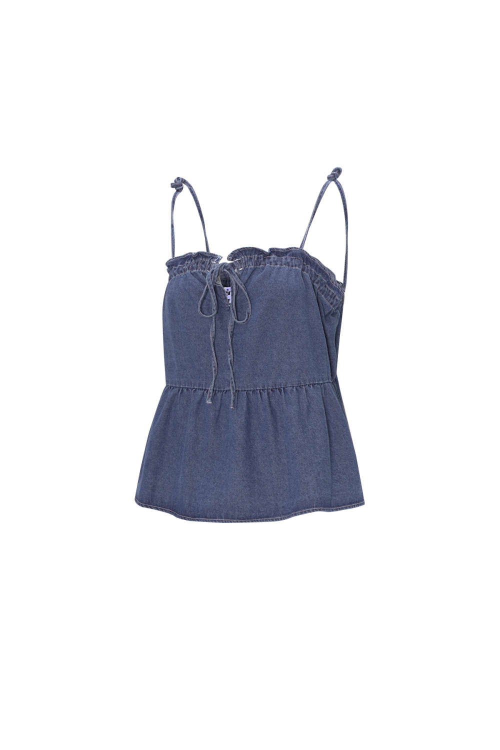 Coton Tissé Femme Haut Décontracté Printemps/Été Couleur Unie h5Image2