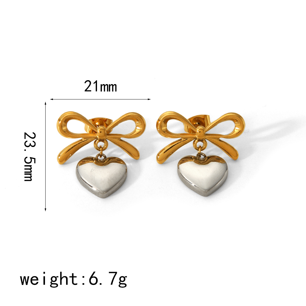 1 Paire De Boucles D'Oreilles Pendantes En Acier Inoxydable Plaqué Or  Créatives Et À La Mode, De Couleur Assortie, Pour Bijoux Pour Femmes À Porter Au Quotidien Image6