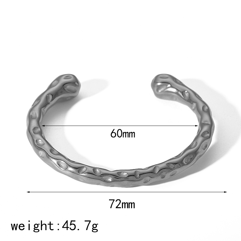 1 Pièce De Bracelet Ouvert En Acier Inoxydable Plaqué Or  De Mode Classique Pour Femmes, Bijoux À Porter Au Quotidien Image7