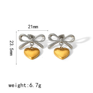 1 Paire De Boucles D'Oreilles Pendantes En Acier Inoxydable Plaqué Or  Créatives Et À La Mode, De Couleur Assortie, Pour Bijoux Pour Femmes À Porter Au Quotidien h5 Image8