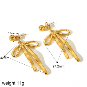 1 Paire De Boucles D'Oreilles Pendantes Géométriques En Acier Inoxydable Plaqué Or  Personnalisées Pour Bijoux Pour Femmes À Porter Au Quotidien h5 Image5