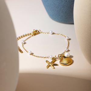 Nouveaux Accessoires De Perles De La Série Ocean Française, Nouveaux Produits, Mode Transfrontalière Européenne Et Américaine, Collier De Coquillages D'Étoiles De Mer Assortis h5 Image6