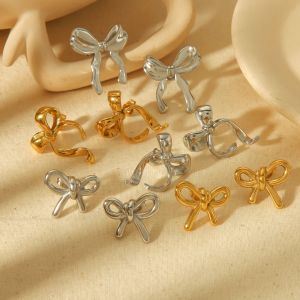 1 Paire De Boucles D'Oreilles Géométriques Irrégulières En Acier Inoxydable Plaqué Or , Créatives Et À La Mode, Pour Femmes, À Porter Au Quotidien h5 Image3