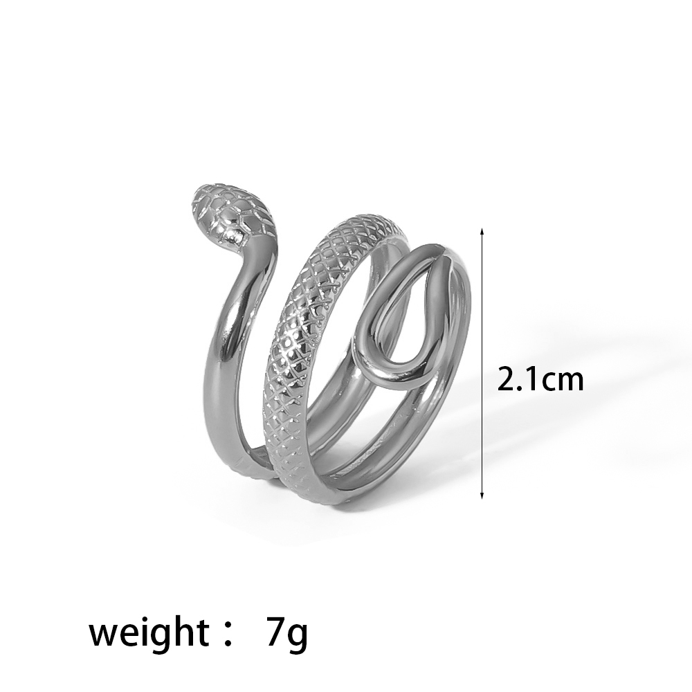 1 Paire De Bagues Simples Géométriques Classiques En Acier Inoxydable Plaqué Or  Pour Femme Image5