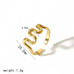 1 Bracelet Géométrique Plaqué Or  De Style  Internet h5 Image7