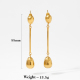 Boucles d'oreilles longues en or () 