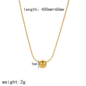 Colliers À Pendentif Géométriques Simples Plaqués Or , Série Simple, 1 Pièce h5 Image5