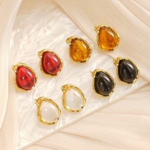 1 Paire De Boucles D'Oreilles Pendantes Pour Femme, Série Luxueuse, Sexy, En Acier Titane Plaqué Or h5 Image7