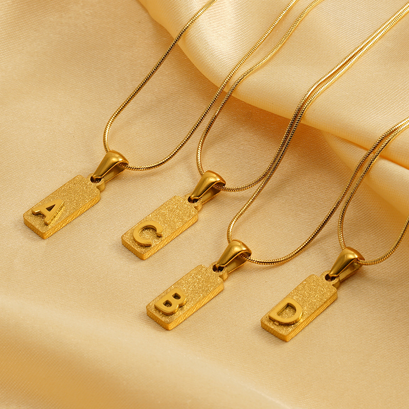 Collier Avec Pendentif Unisexe En Acier Inoxydable Plaqué Or , Style Hip-Pop/Rock, Série Simple, 1 Pièce Image4
