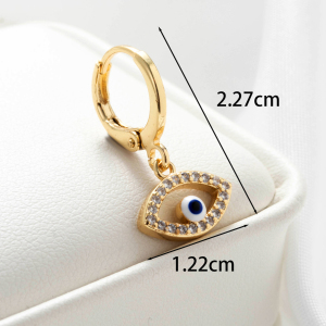 Boucles D'Oreilles Piercing Pour Femme, 1 Pièce, Série Simple, Géométriques, En Acier Titane Sans Placage, Avec Zircon. h5 Image4